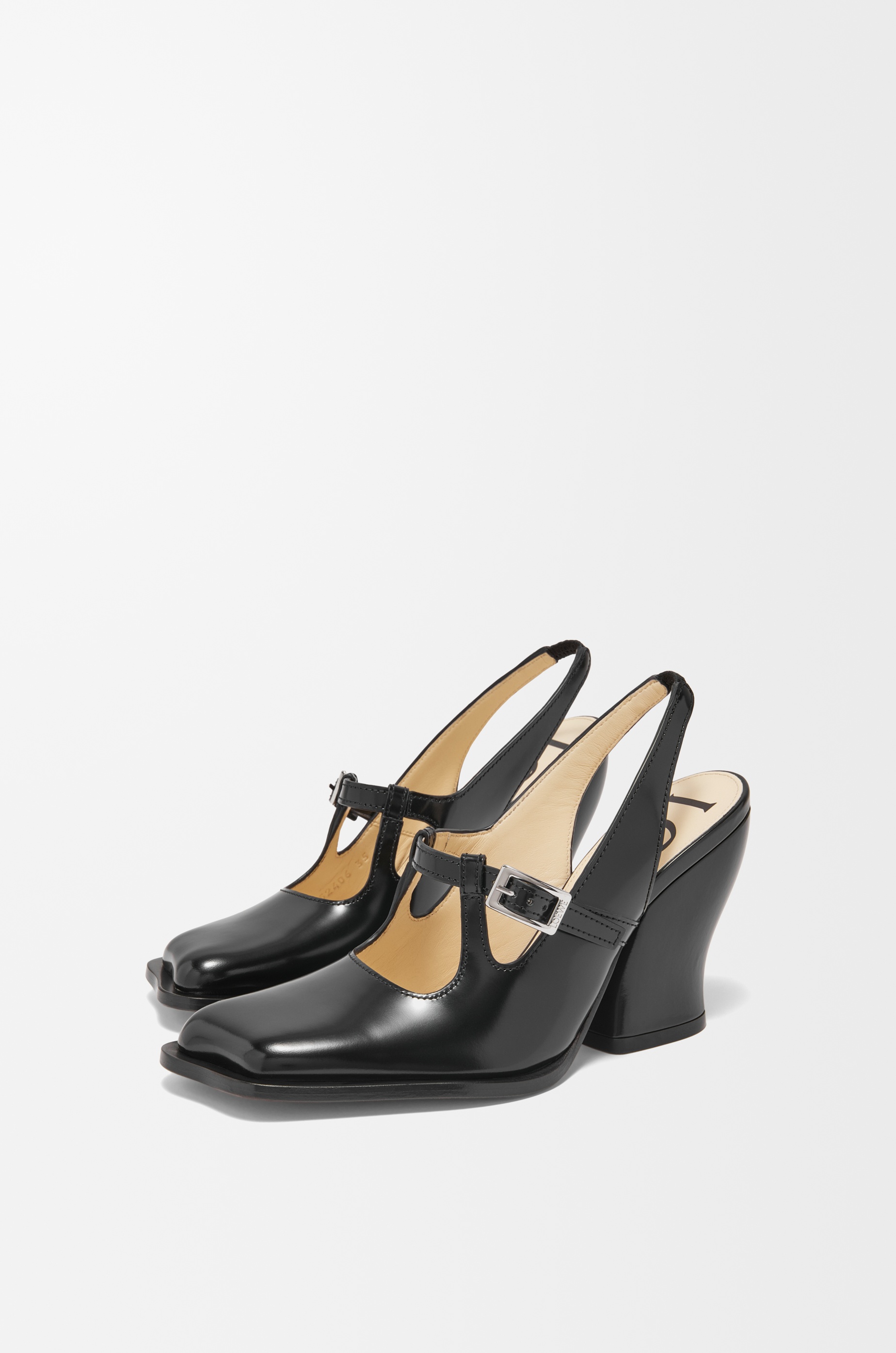 Onda slingback pump in brushed calfskin - 3