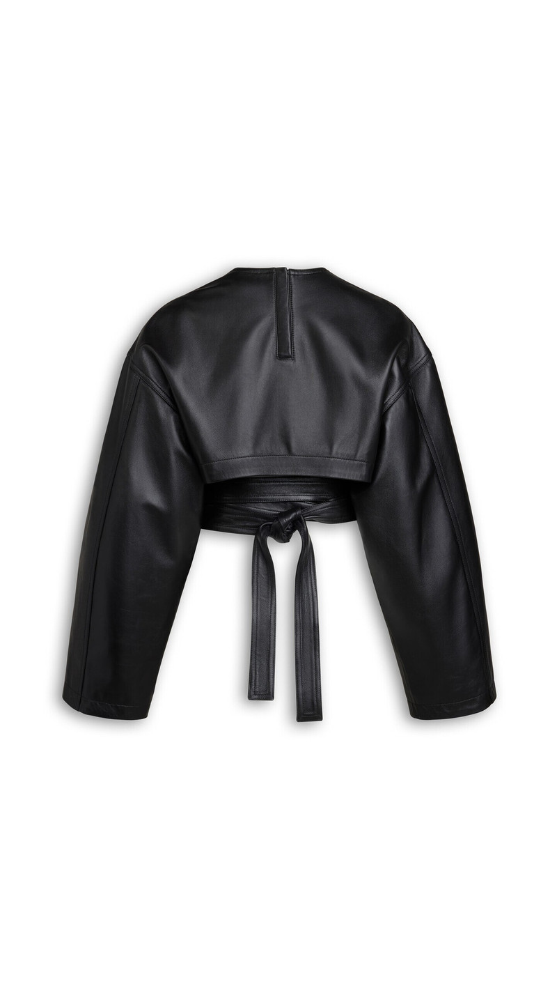 BELTED LEATHER TOP 2