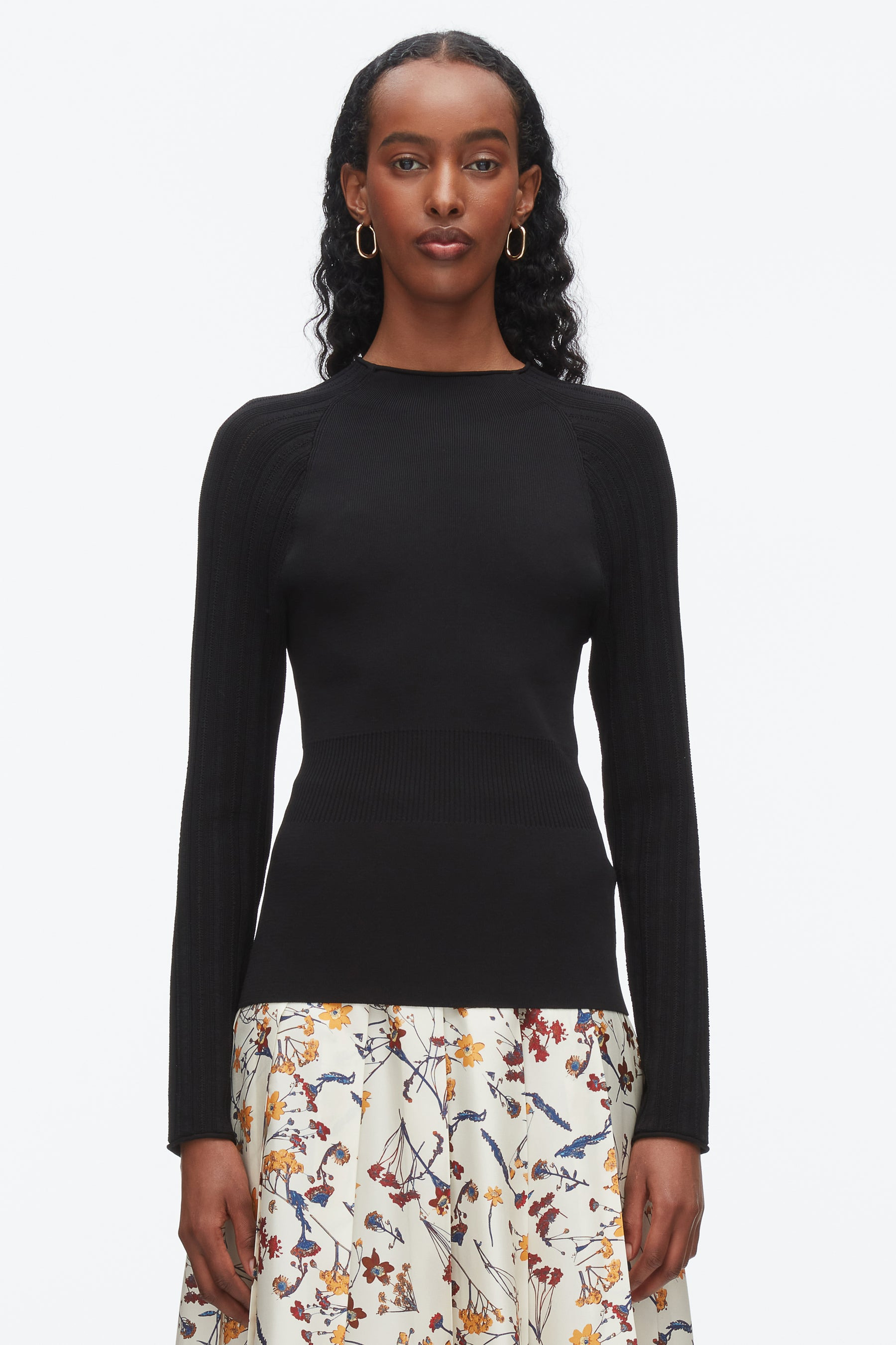 Compact Rib Mockneck Top - 3