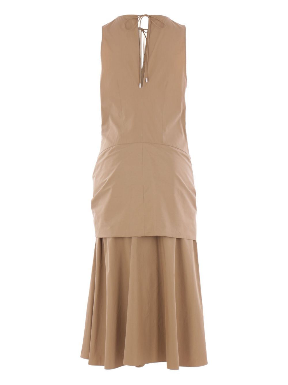 tie-detail sleeveless day dress - 2