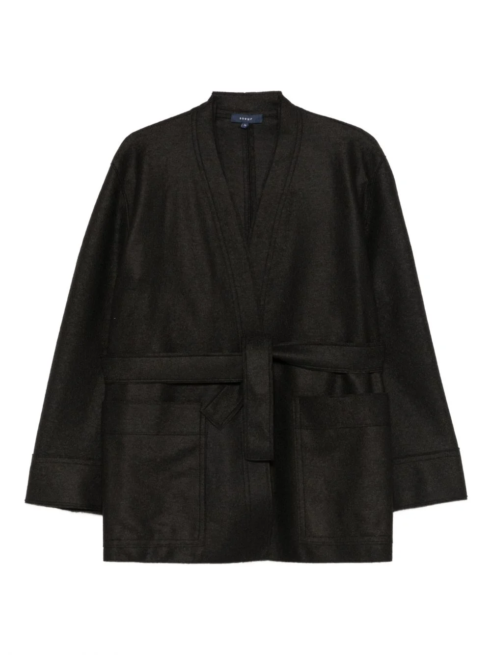 belted pocket jacket - 1