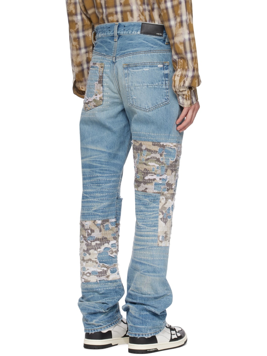 Indigo Camo Boro Jeans - 3