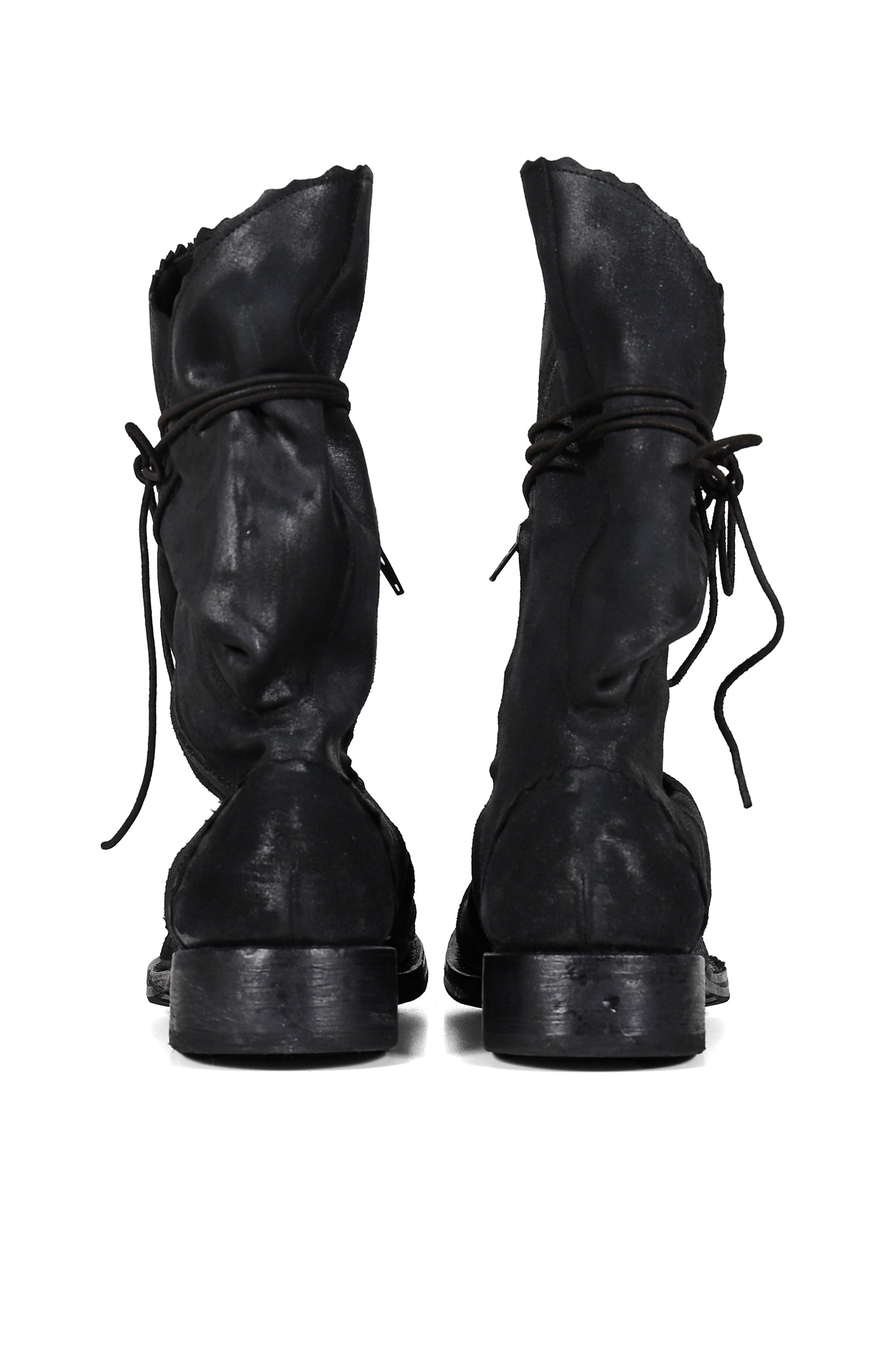 FLAP LACES BOOTS / BLK - 6