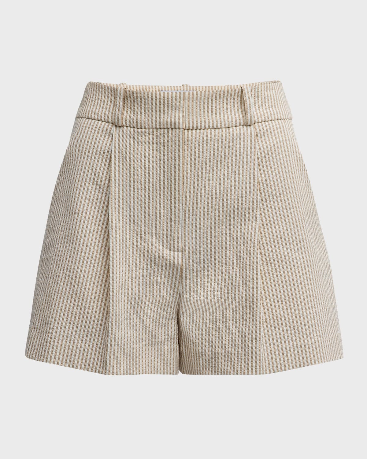 Haina Stripe Seersucker Shorts - 1