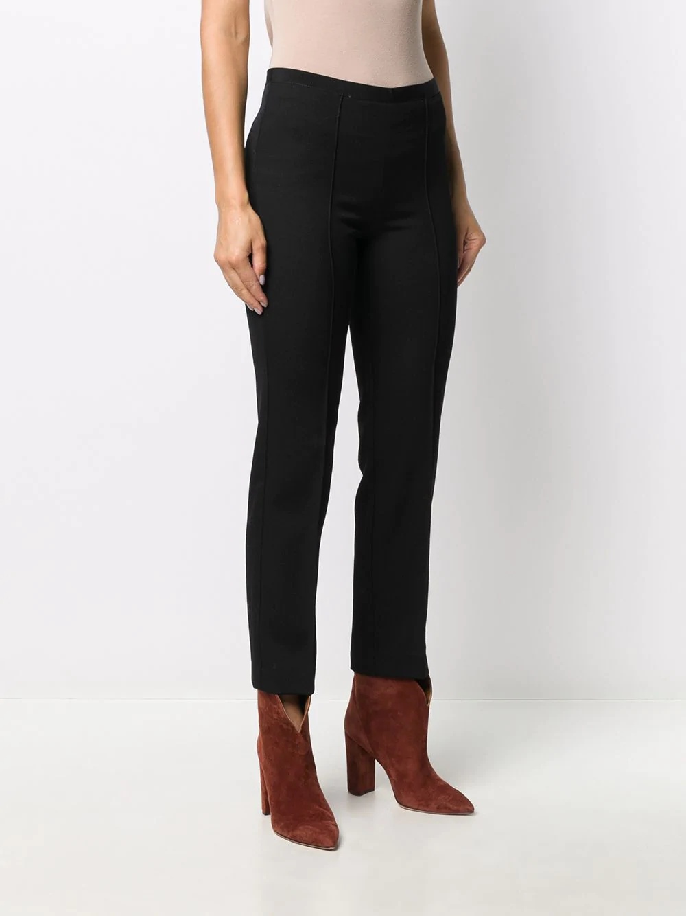 mid-rise slim-fit trousers - 4