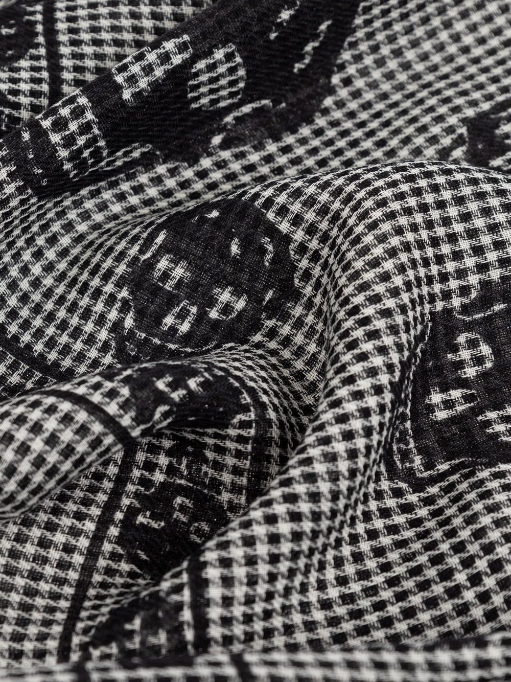 skull-print scarf - 2