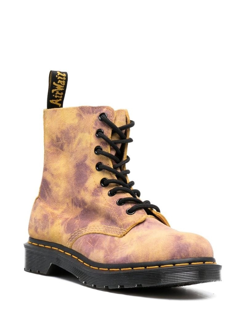 Pascal tie-dye combat boots - 4