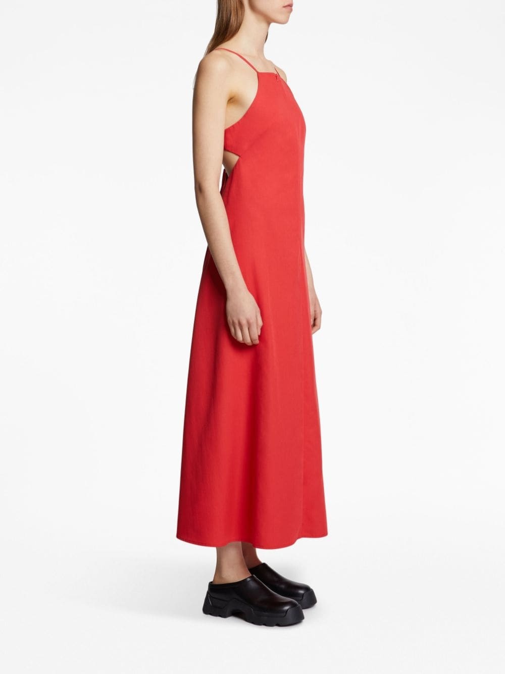 cut-out detailing sleeveless dress - 3