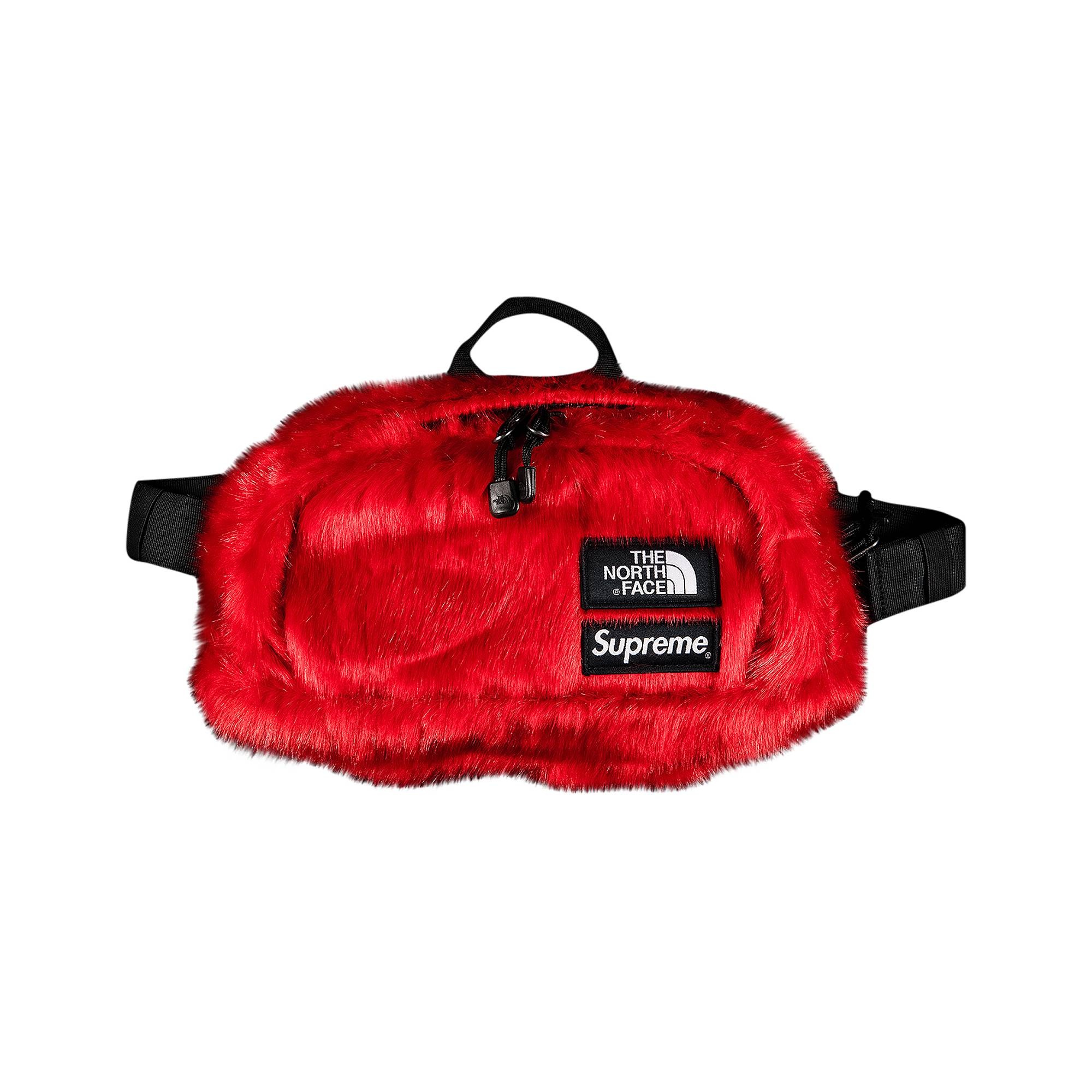 Supreme Supreme x The North Face Faux Fur Waist Bag 'Red' | REVERSIBLE