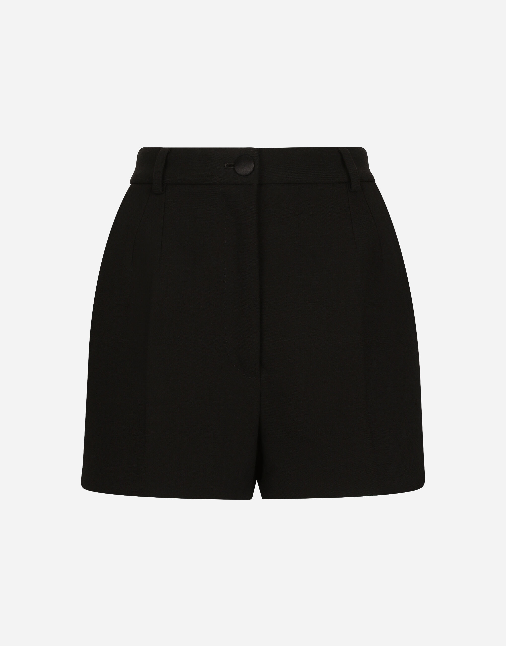 Double wool crepe shorts - 1