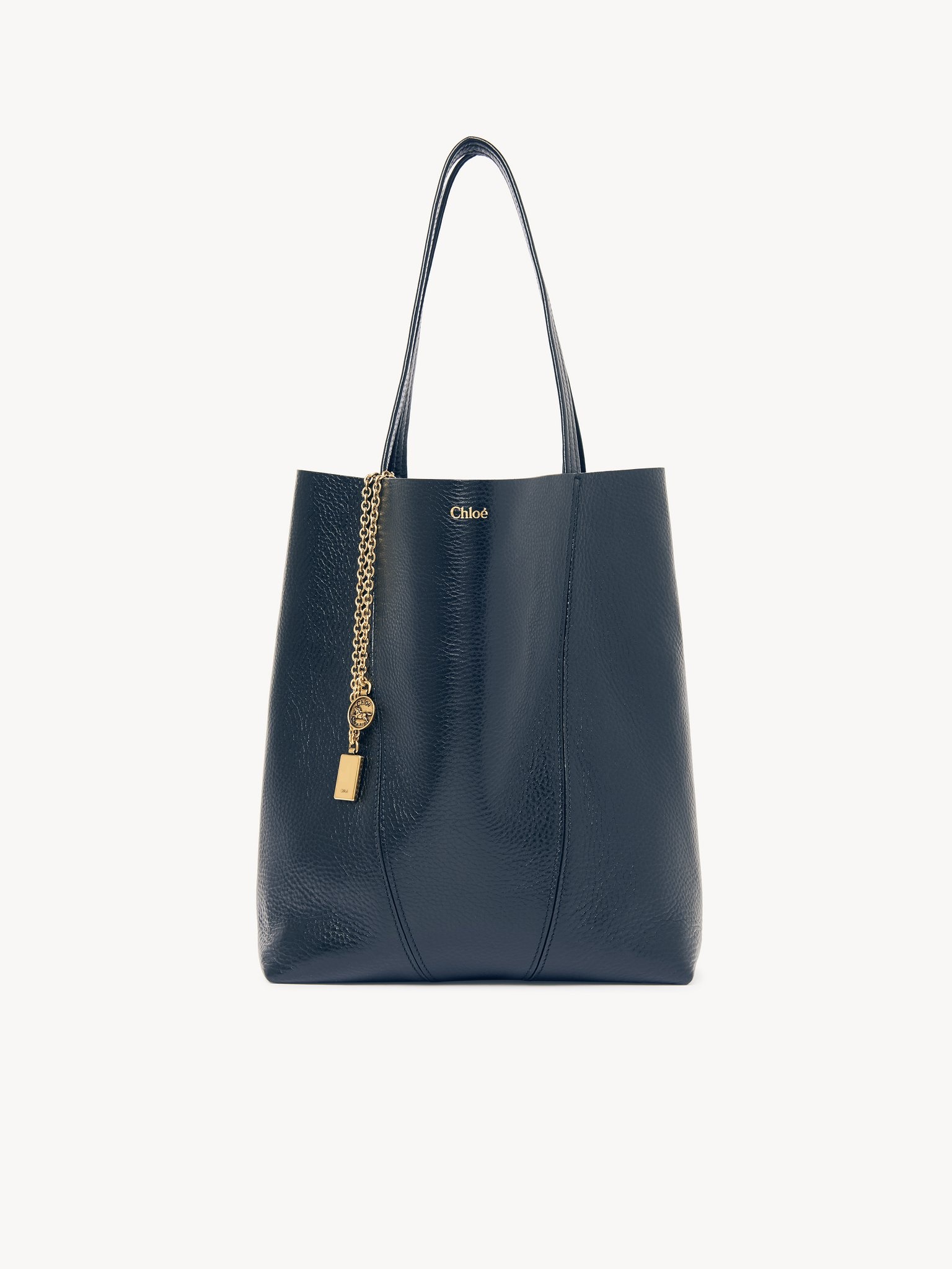 CHLOÉ SPIN TOTE BAG IN GRAINED LEATHER - 3
