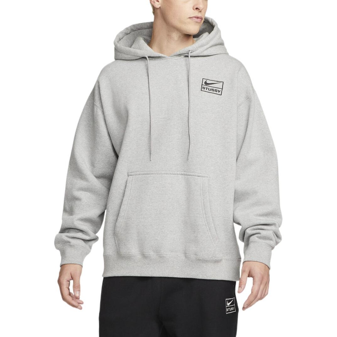 Nike x Stussy Crossover Solid Color Logo Alphabet Embroidered Casual Pullover Asia Edition Unisex Gr - 3