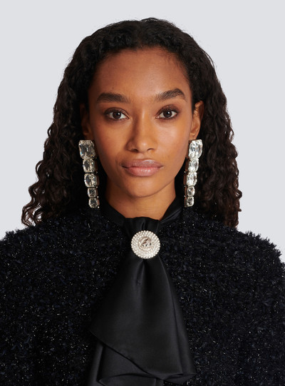 Balmain Crystal pendant earrings outlook