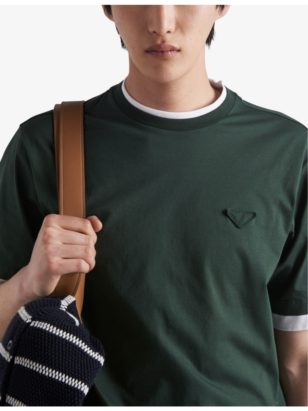 Boxy-fit layered cotton T-shirt - 3
