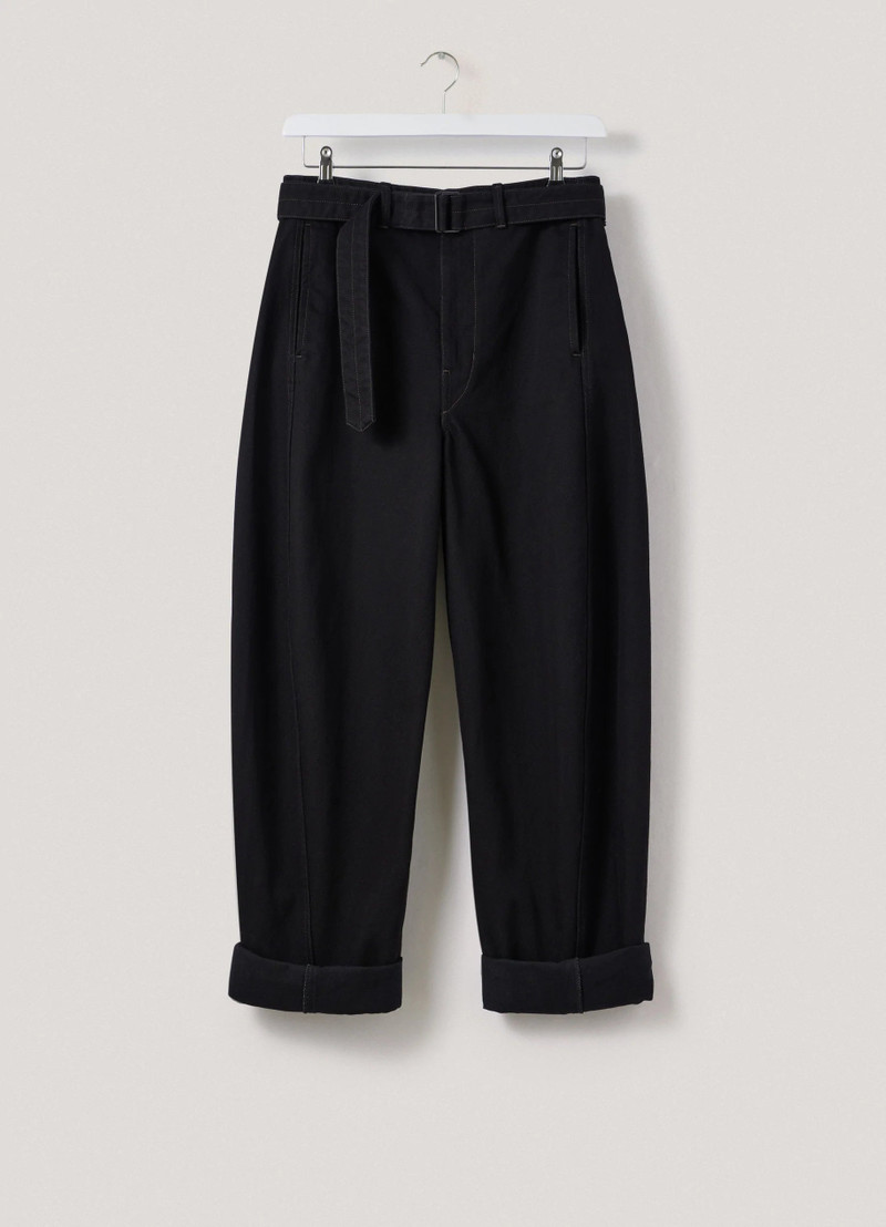 TWISTED BELTED PANTS
BLACK DENIM 1