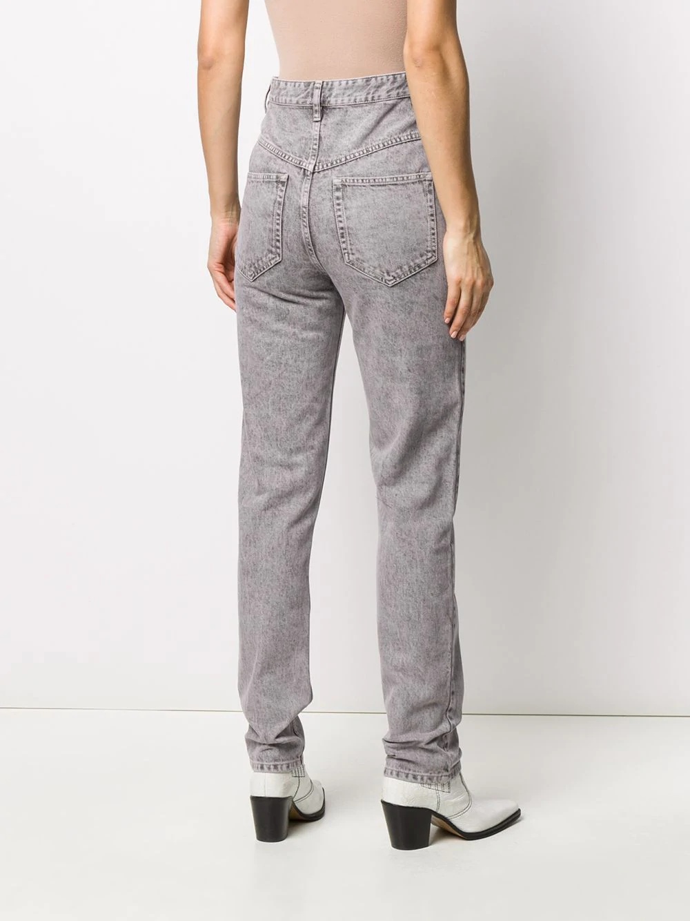 high-rise straight jeans - 4