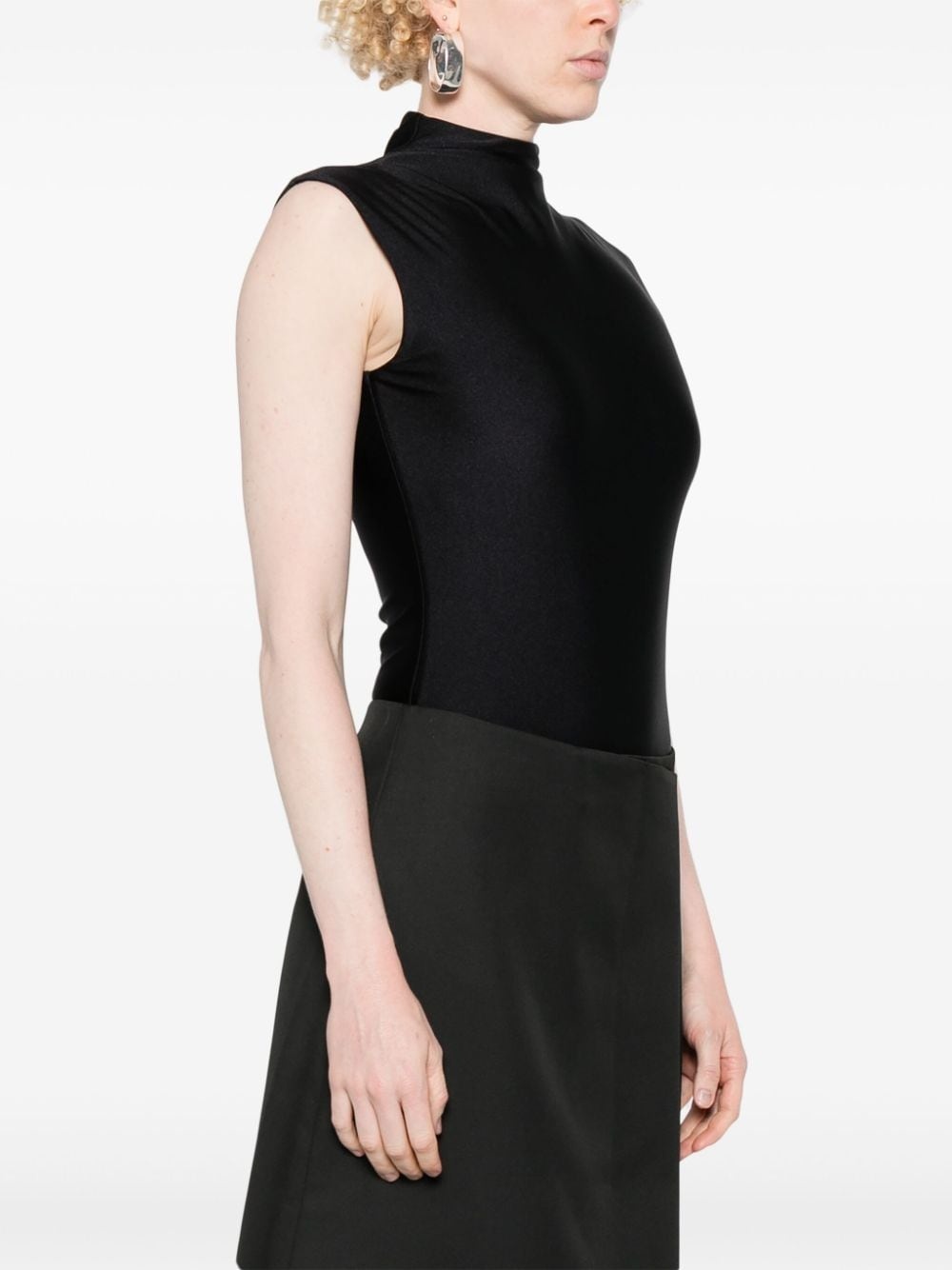 mock-neck bodysuit - 3