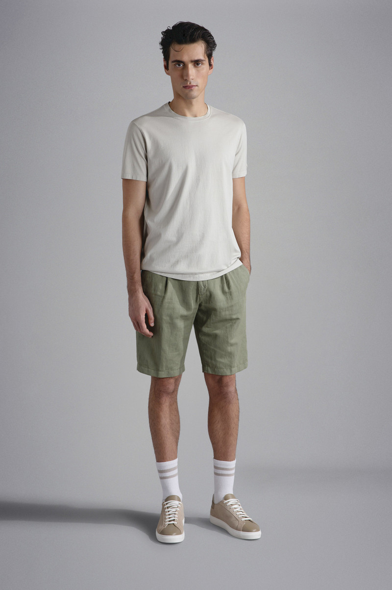 Paul & Shark LINEN E COTTON BERMUDA SHORTS outlook