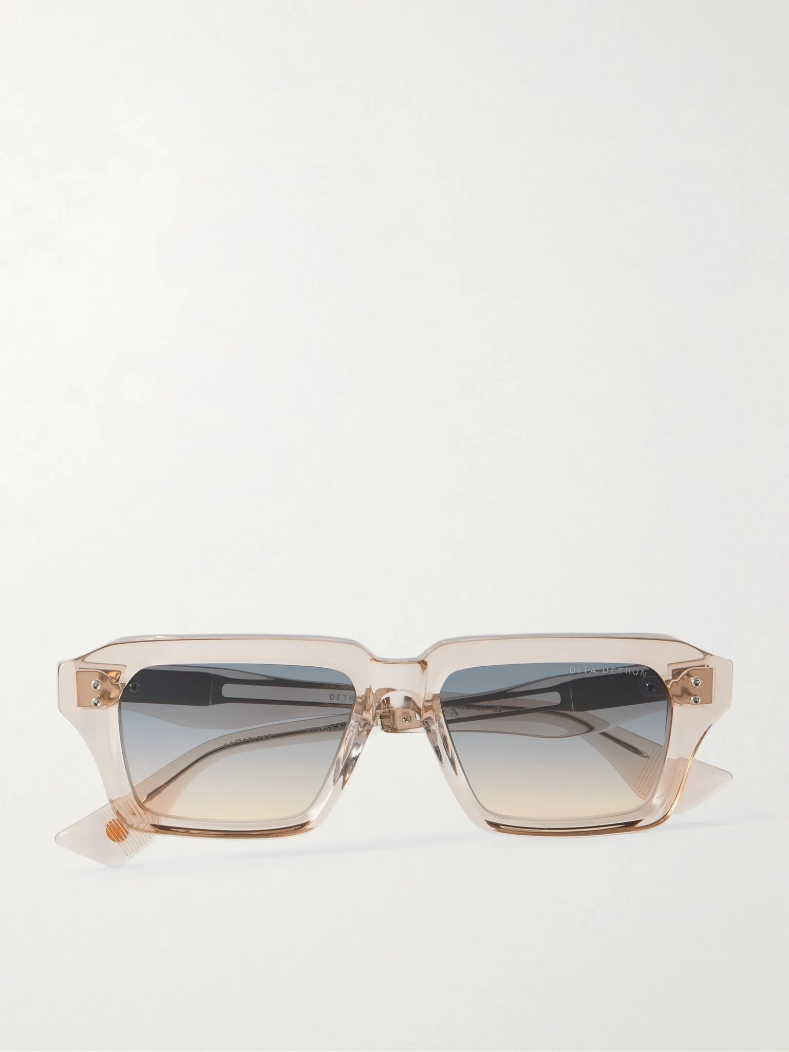 Detron Square-Frame Acetate Suglasses Brown - 1