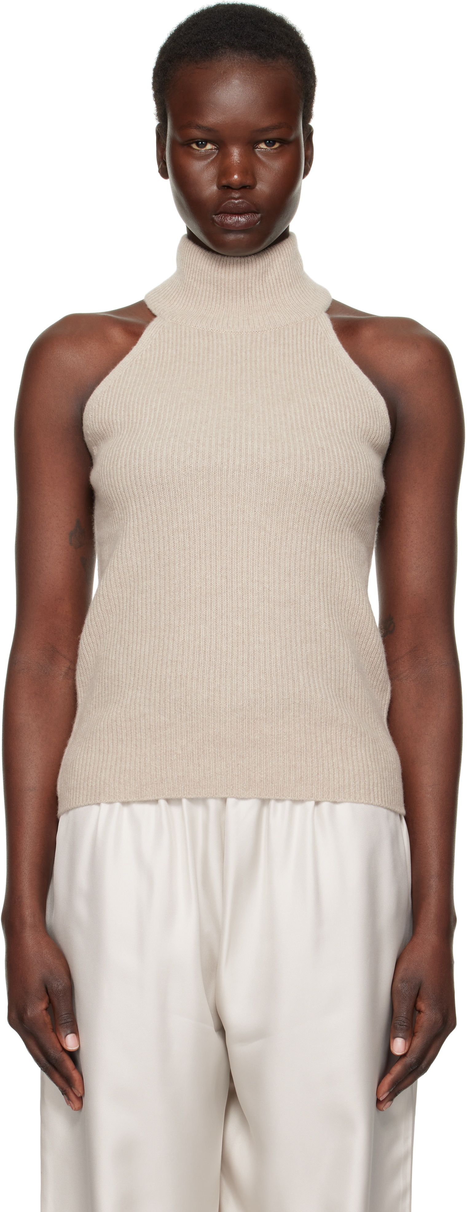 Beige Freya Tank Top - 2