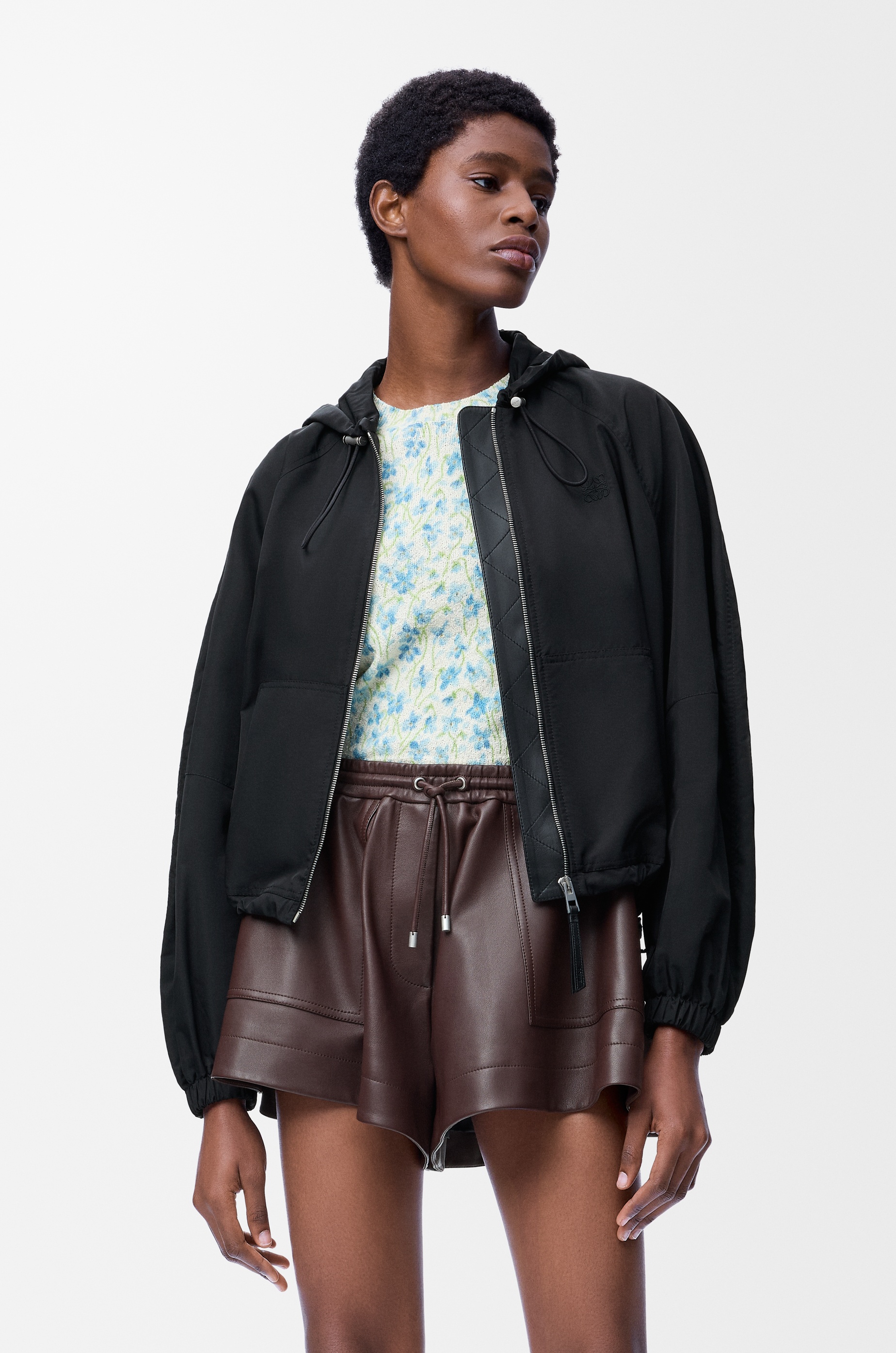Balloon jacket in cupro blend - 3