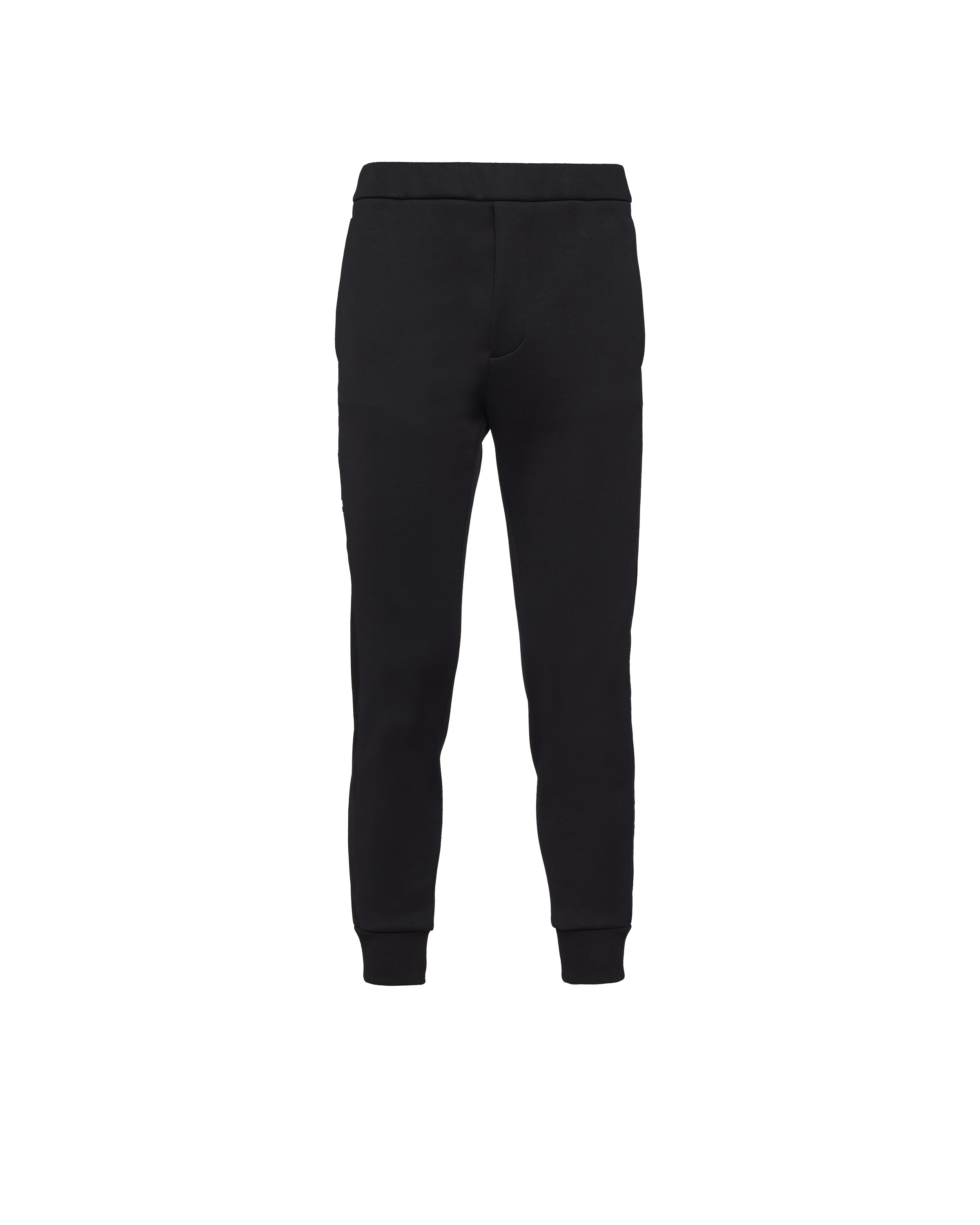 Black/black Sweatpants With Re-nylon Details