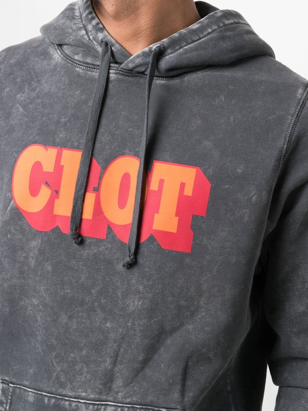 logo-print detail hoodie - 5