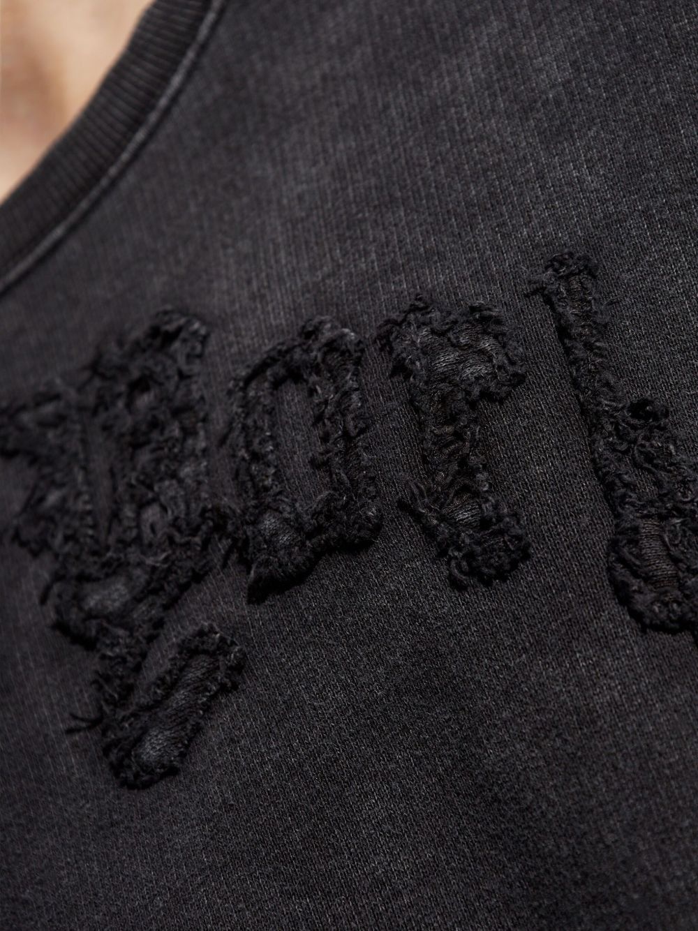 frayed-embellished sweatshirt - 5