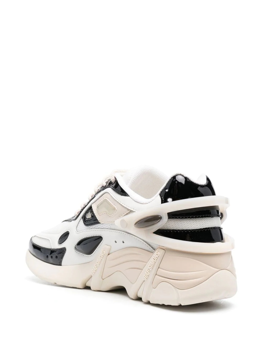 panelled lace-up sneakers - 3