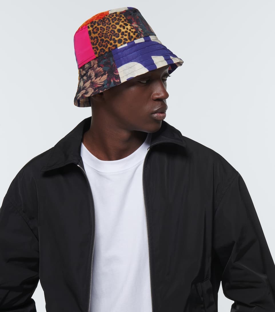 Dries Van Noten Patchwork bucket hat | mytheresa | REVERSIBLE
