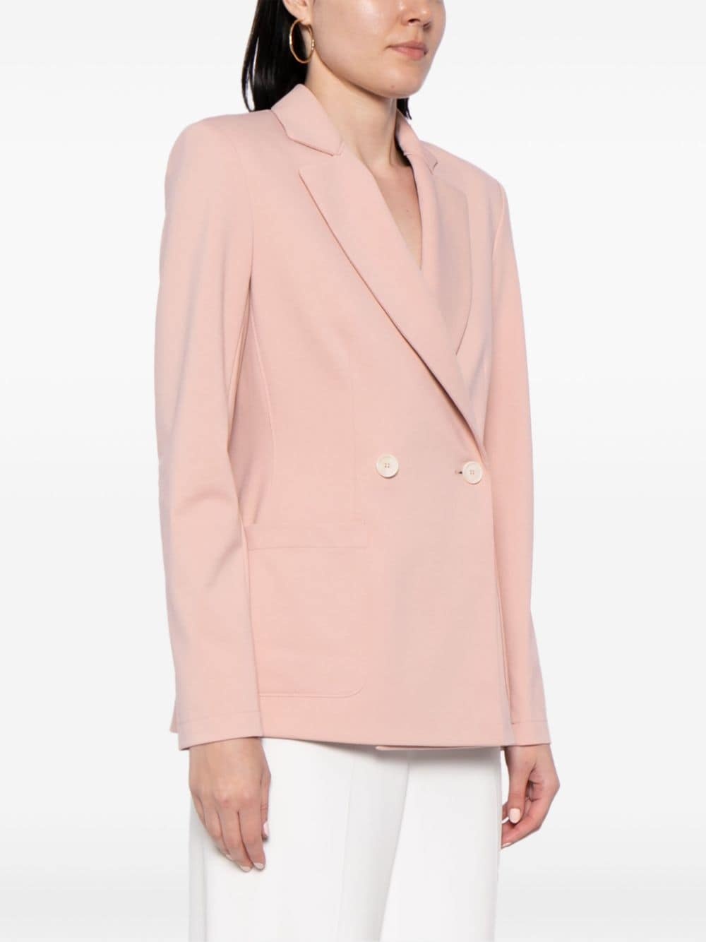 shoulder-pads double-breasted blazer - 3