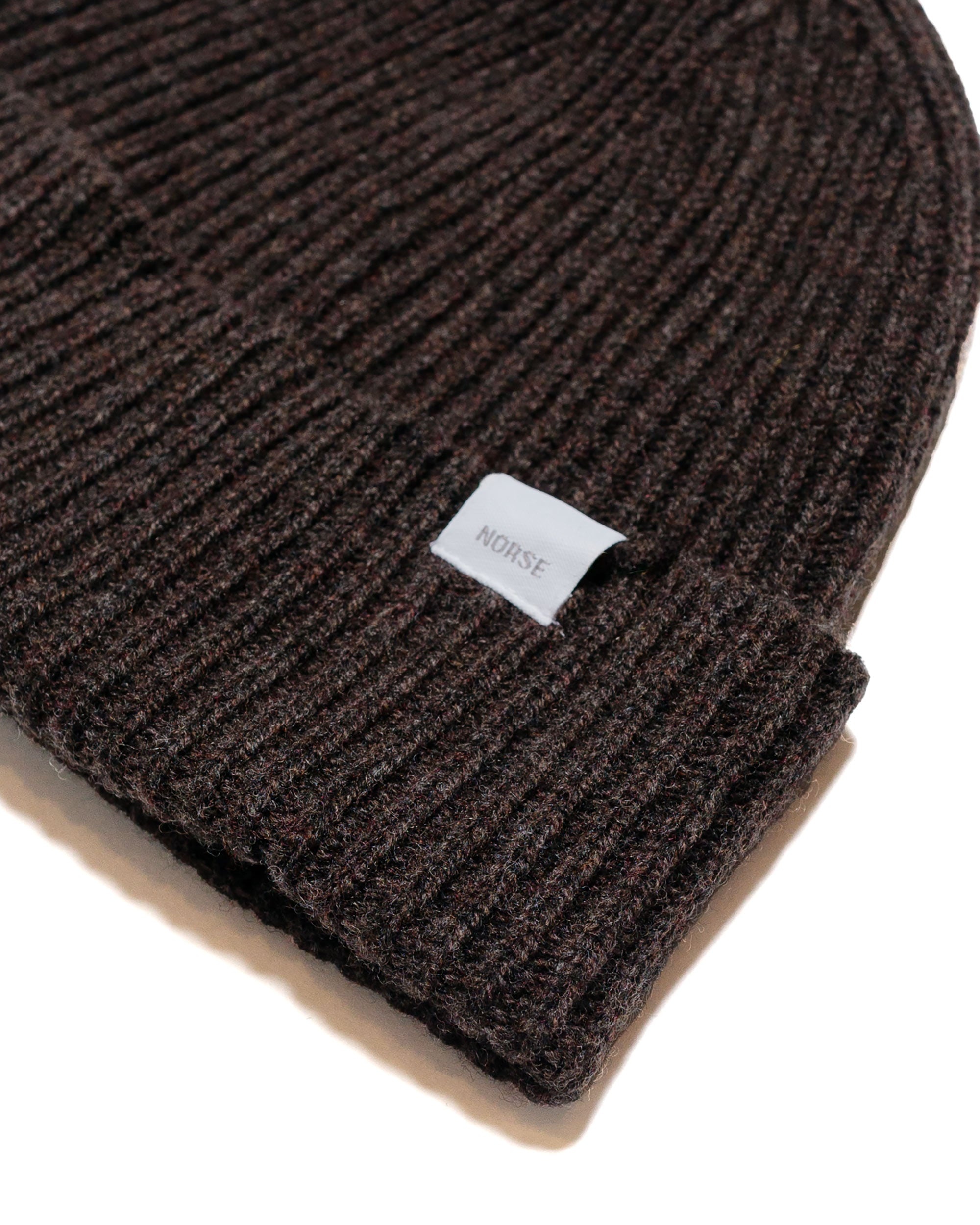 Standard Merino Lambswool Beanie Heathland Brown - 2