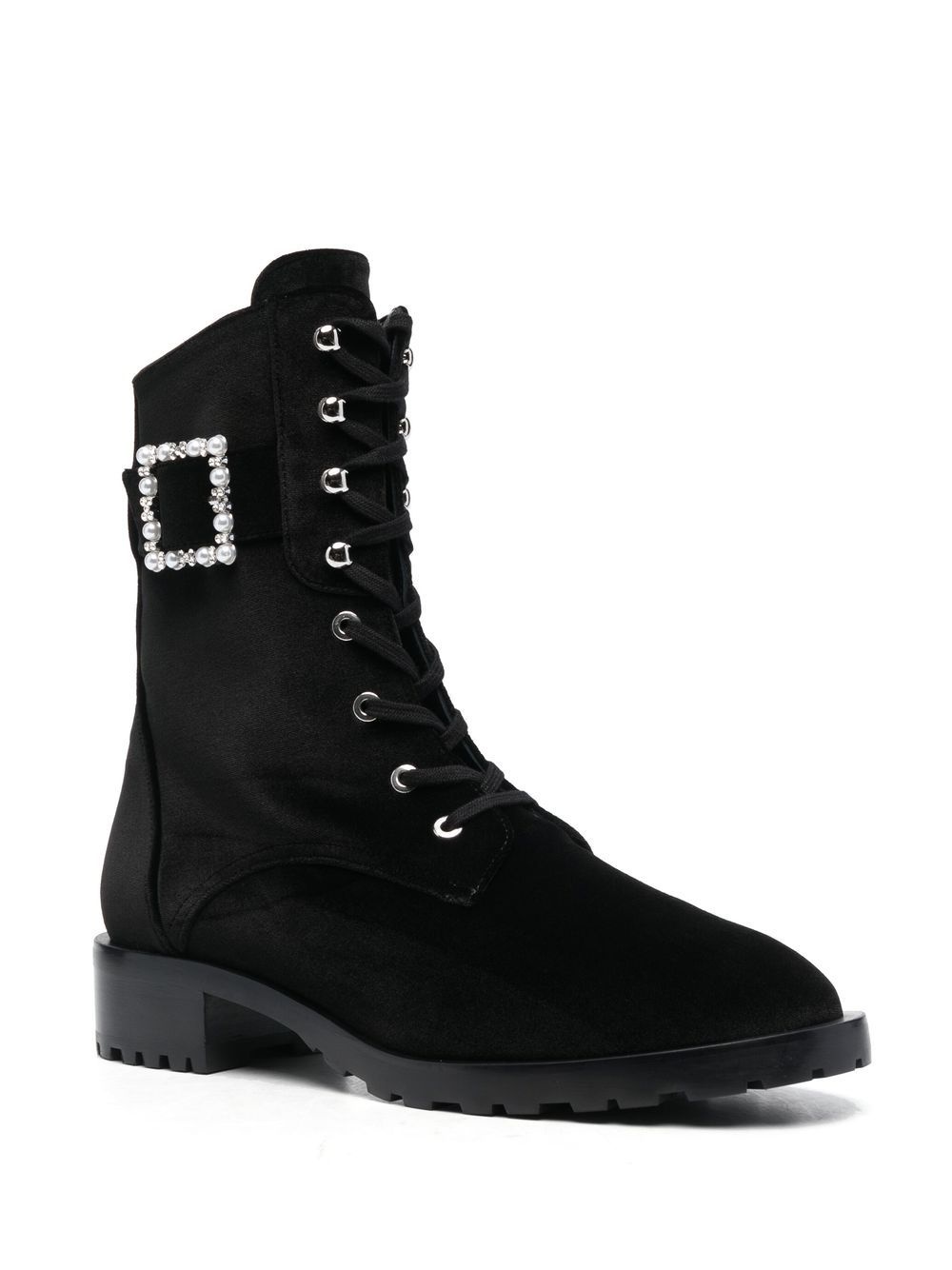 40mm buckle-fastening lace-up boots - 2
