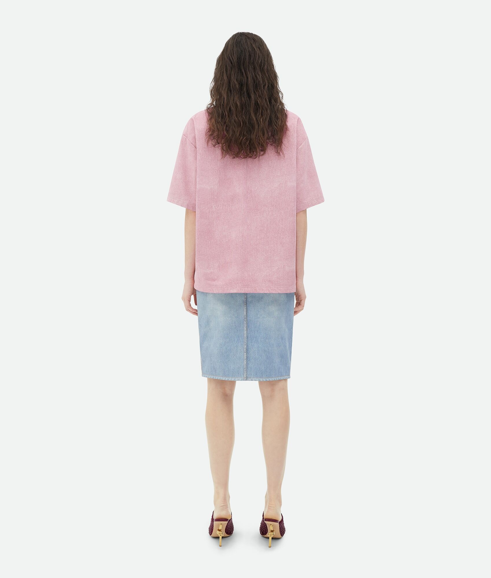 Printed Leather Relaxed Jersey T-Shirt - 3