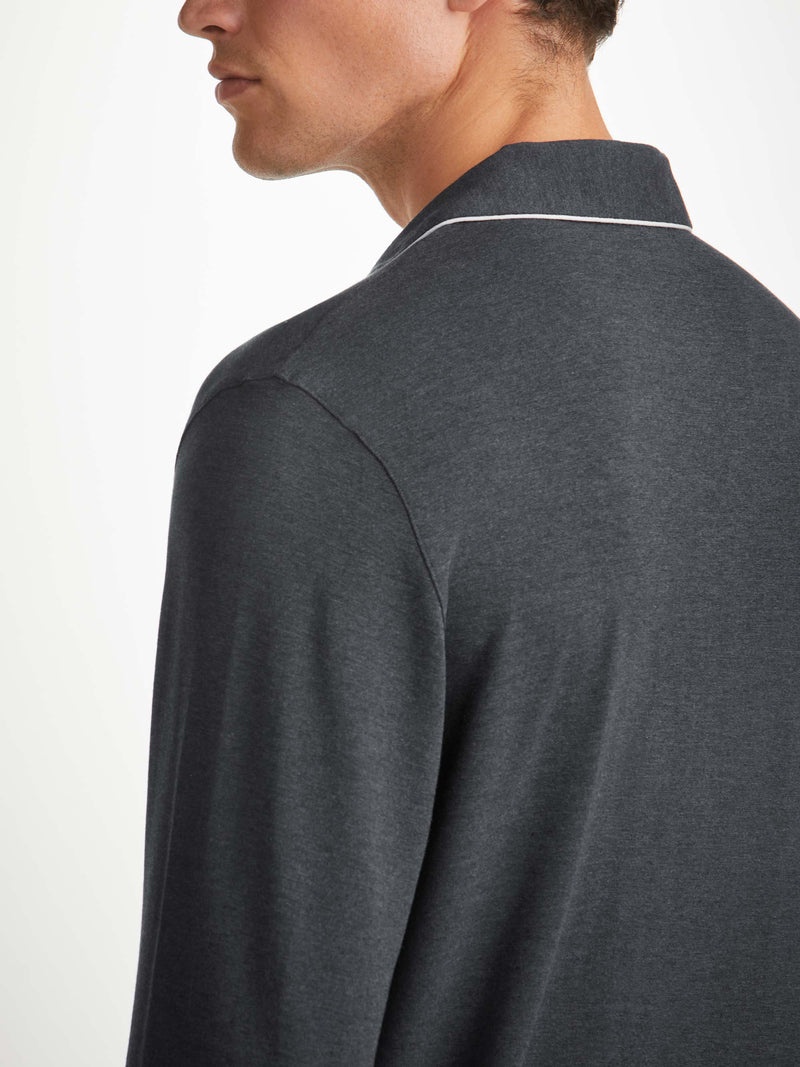Men's Modern Fit Pyjamas Marlowe Micro Modal Stretch Anthracite - 5