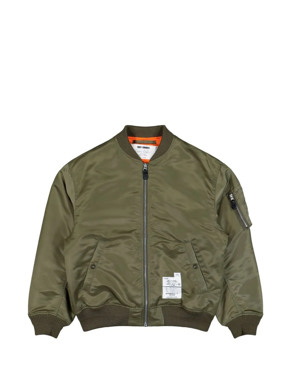 patched flight jacket - 1