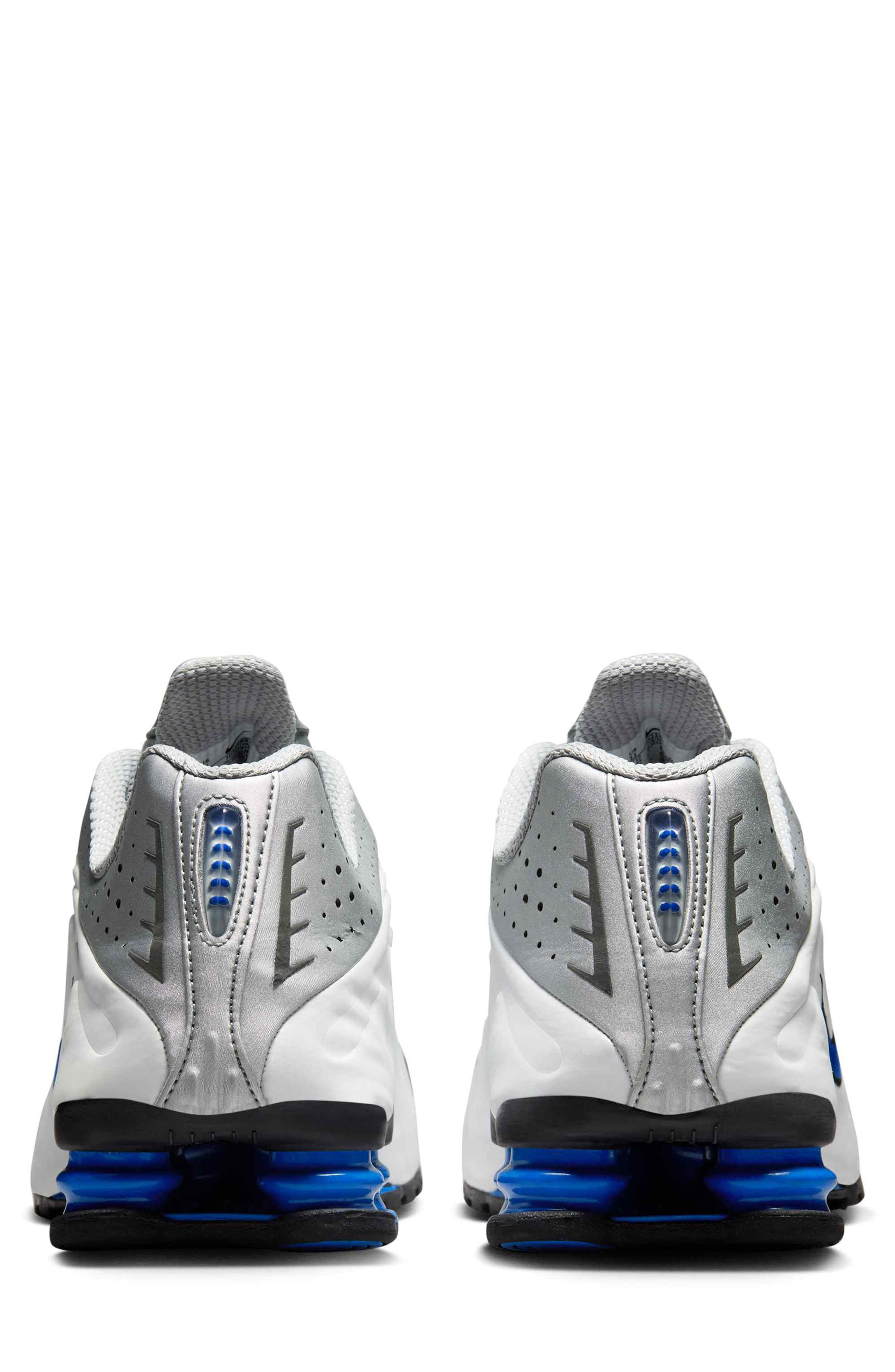 Nike Shox R4 Sneaker in White/Racer Blue at Nordstrom - 5