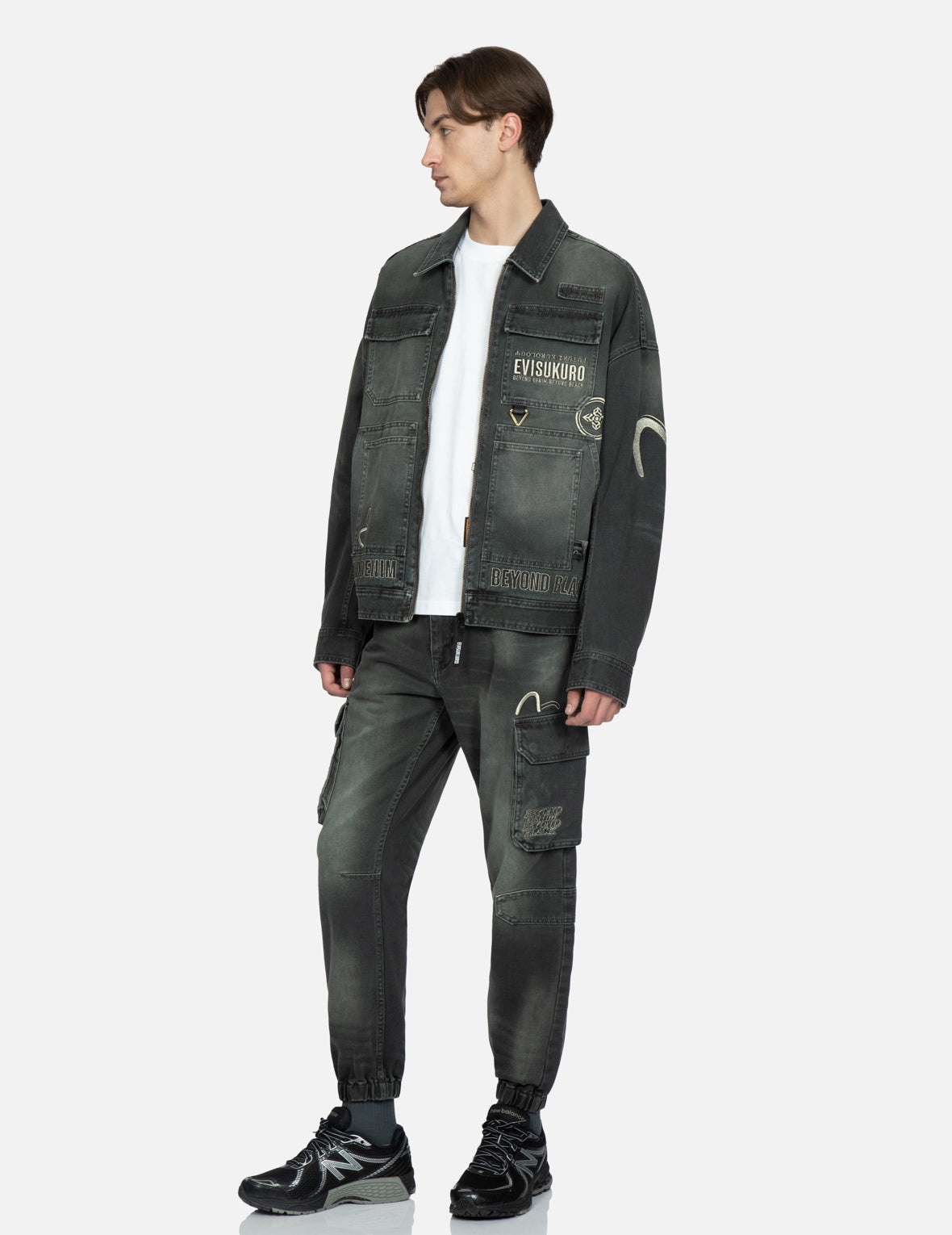 Multi-Pocket Zip-up Denim Jacket - 4
