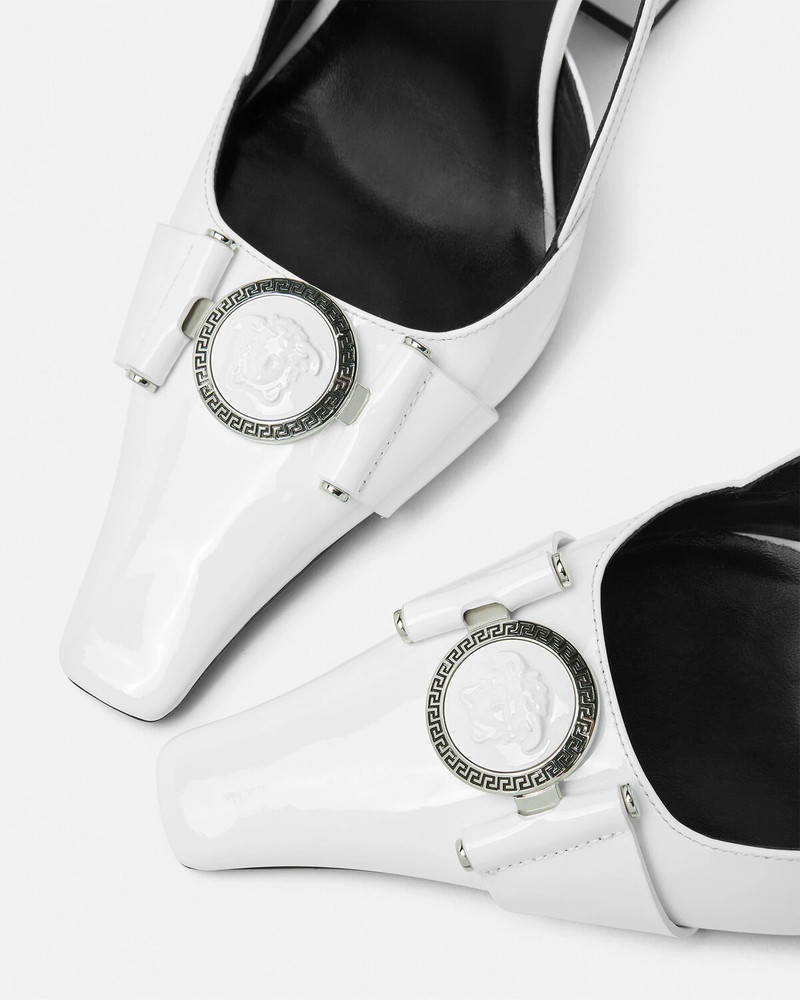 Medusa Buckle Slingback Pumps 105 mm 6