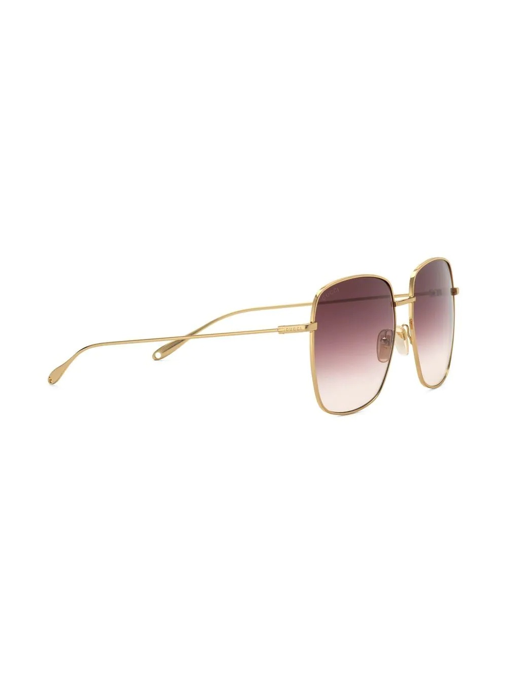 charm-detail square-frame sunglasses - 2