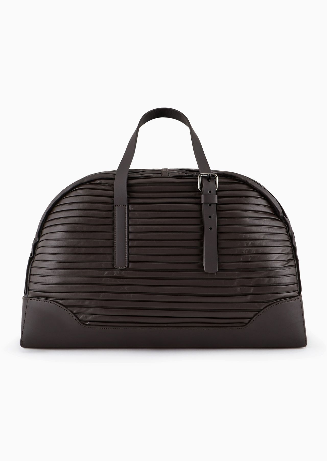 Pleated nappa-leather duffel bag - 3