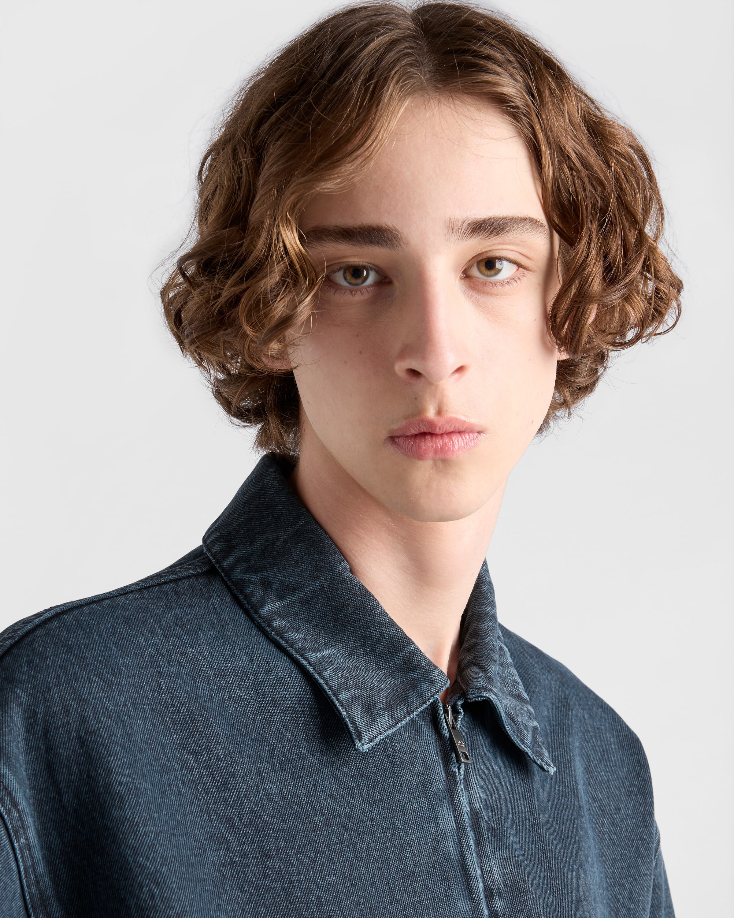 Denim blouson jacket - 4