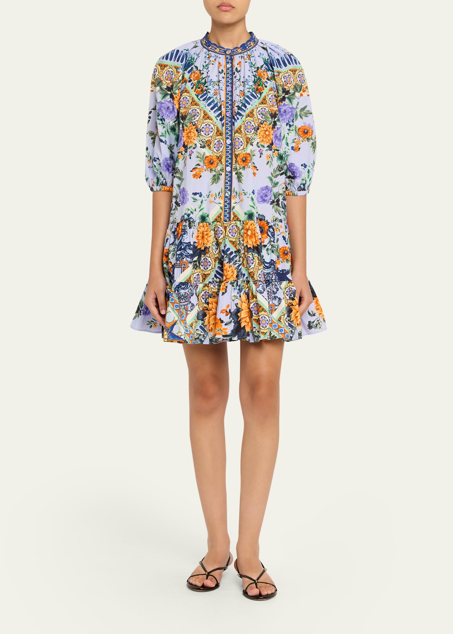 Luscious in Lisbon Puff-Sleeve Shirtdress - 2