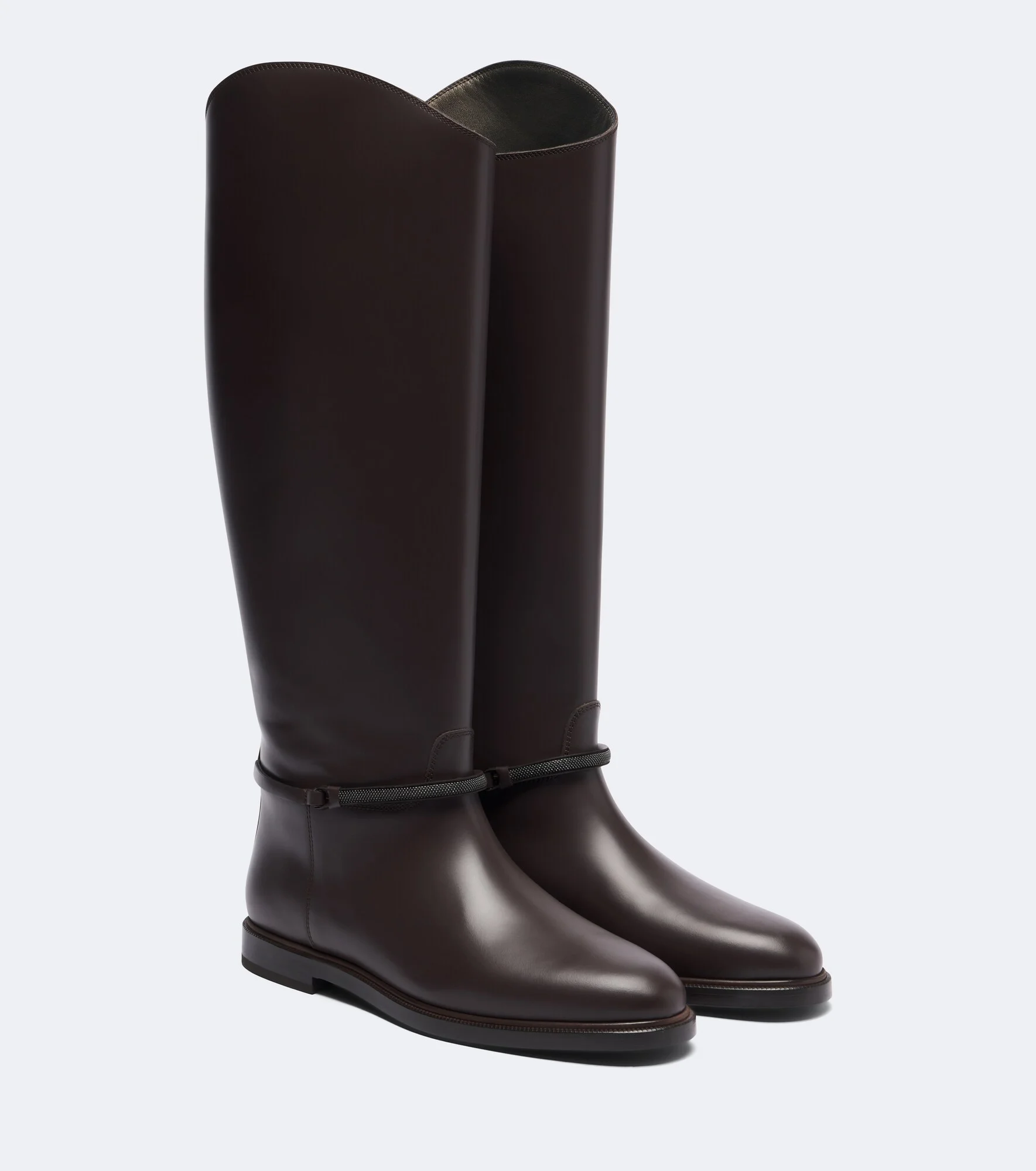 Monili leather knee-high boots - 1