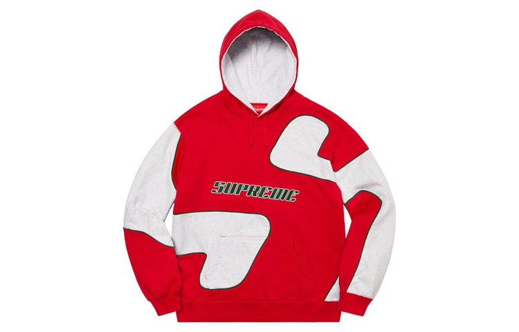 Supreme Big S Logo Hoodie 'Red White' SUP-FW20-078 - 1