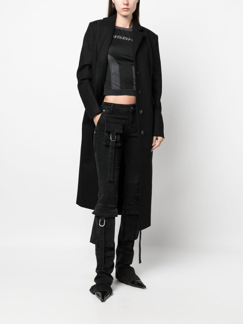 MISBHV logo-print stretch top outlook