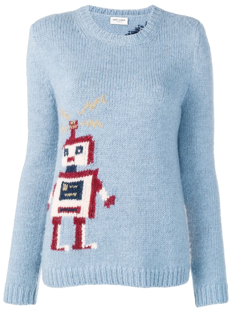 intarsia robot sweater - 1