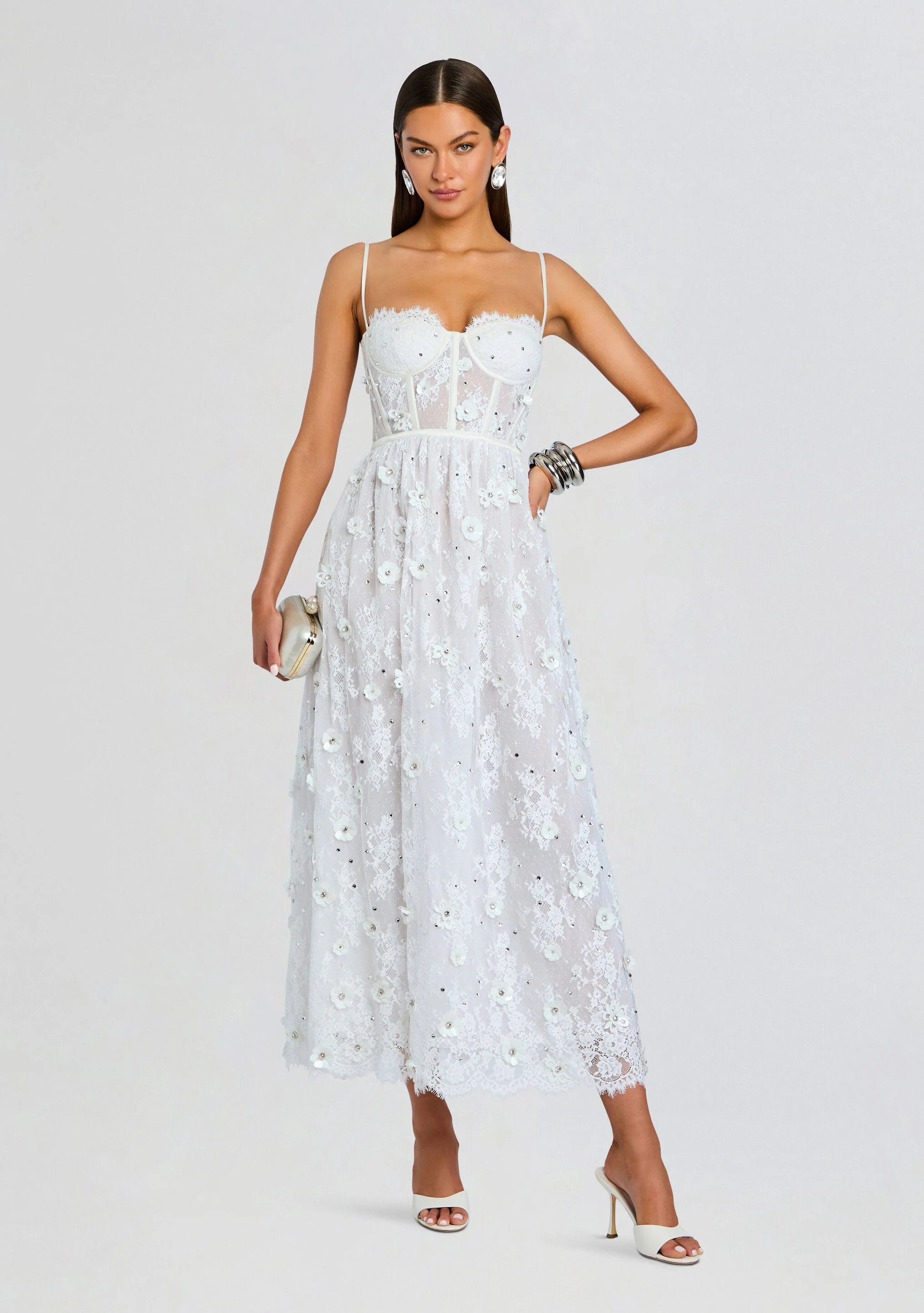 NOEMA EMBELLISHED LACE DRESS - 1