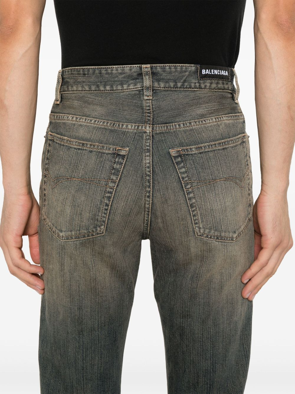 mid-rise bootcut jeans - 6