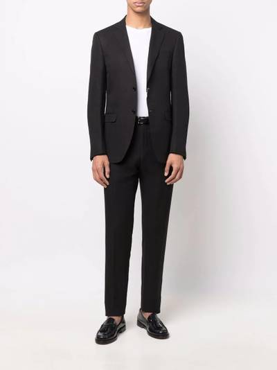 Canali single-breasted linen-silk suit outlook